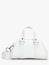 Sac Bandouli�re Vedette Cuir Paul marius Blanc vedette MINIBVED