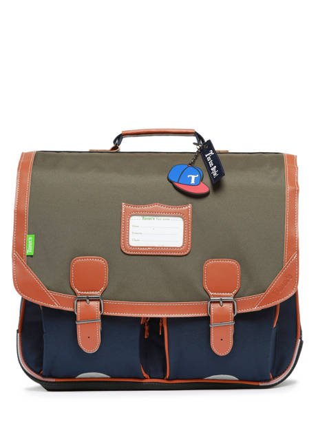 2-compartment  Satchel Tann's Green les fantaisies g 41127