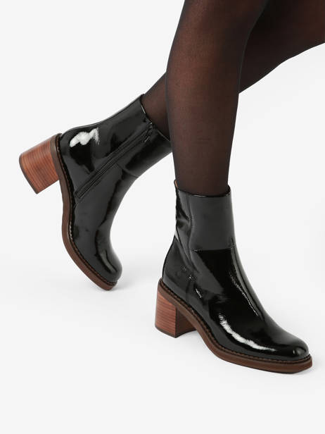 Bottines à Talon Rebabi En Cuir Mam'zelle Noir women CSIXT40 vue secondaire 2