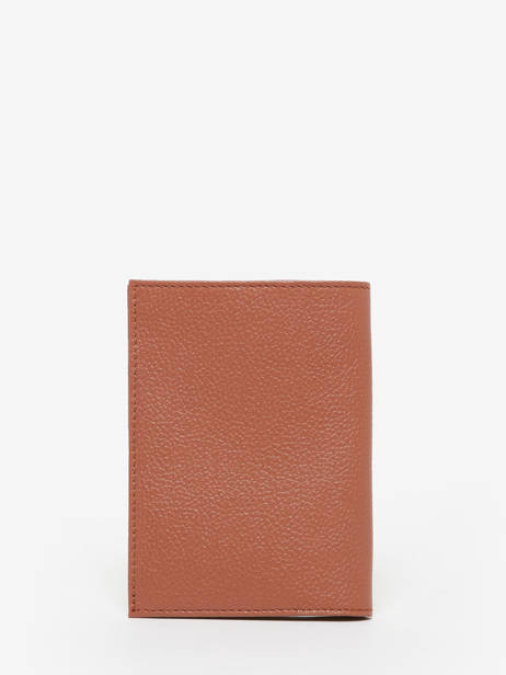 Passport Holder Madras Leather Etrier Brown madras EMAD025 other view 2