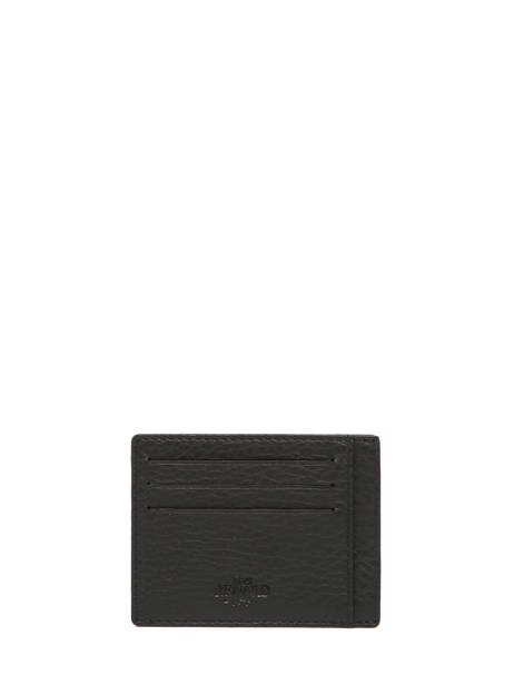 Leather Foulonné Cardholder Yves renard Black foulonne 2330