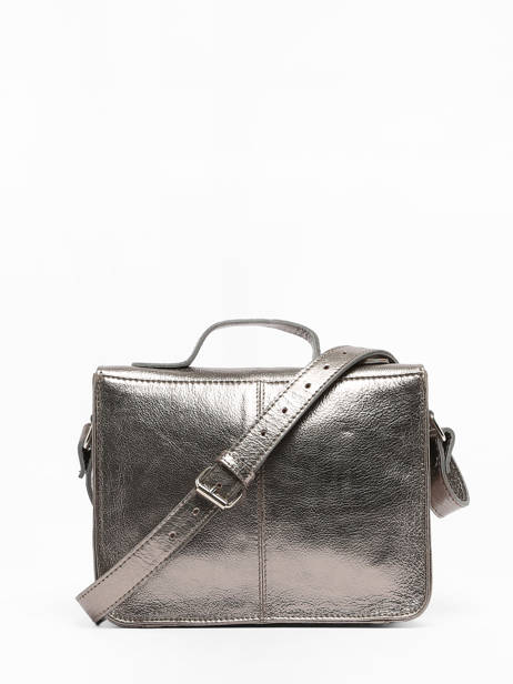 Crossbody Bag Vintage Leather Paul marius Silver vintage GEORGE other view 4