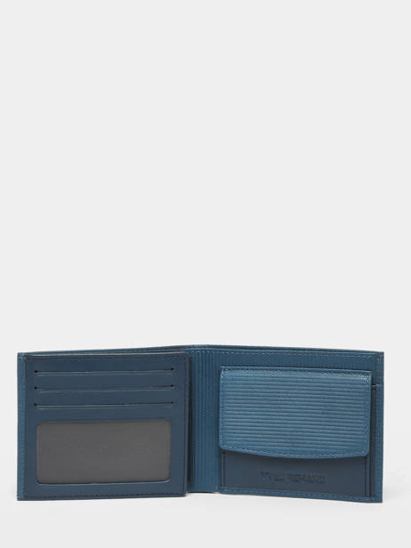 Leather Michelin Wallet Yves renard Blue michelin 1707 other view 1