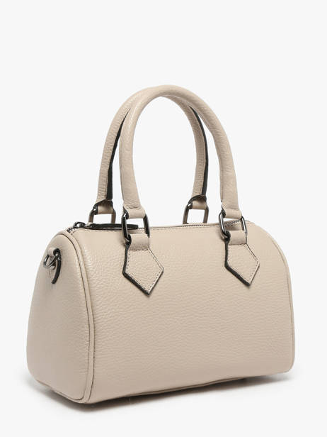 Leather Caviar Bowling Bag Milano Beige caviar CA23115 other view 2