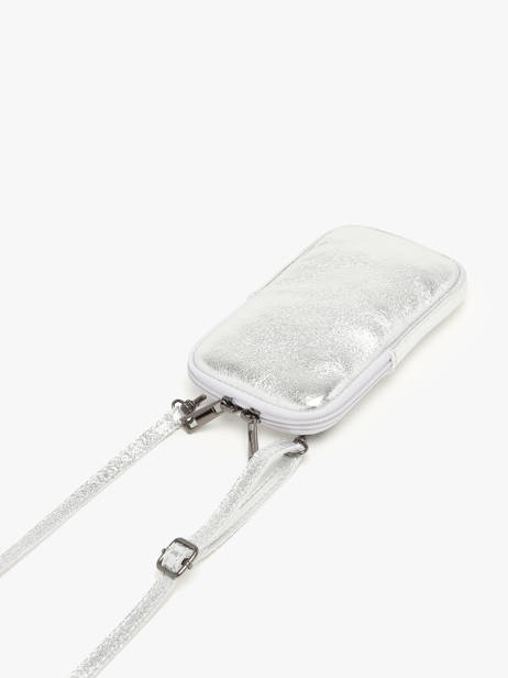 Leather Nine Phone Bag Milano Silver nine NI21104N other view 2