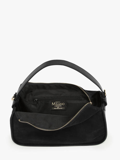 Sac Porté épaule Mirage Cuir Velvet Milano Noir mirage velvet MV23111 vue secondaire 3