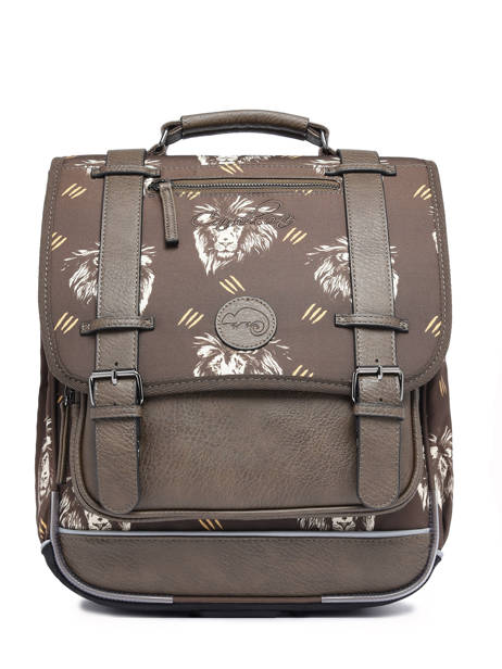 2-compartment Backpack Cameleon Brown vintage urban PBVBSD39