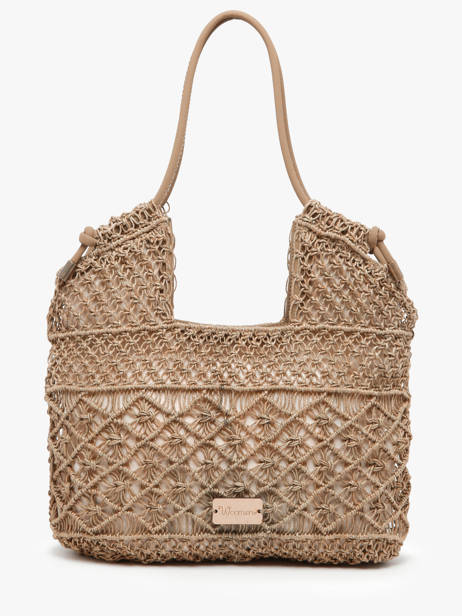 Braided Jute Tanaisie Shoulder Bag Woomen Beige tanaisie WTAN04