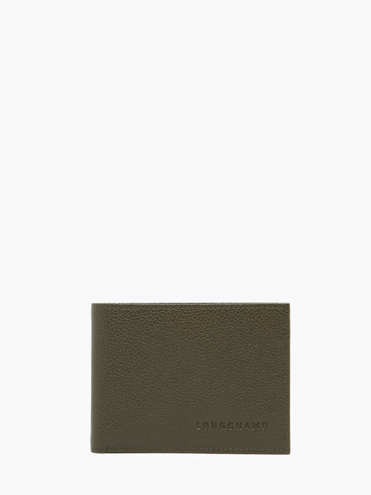 Longchamp Le foulonné Wallet Green