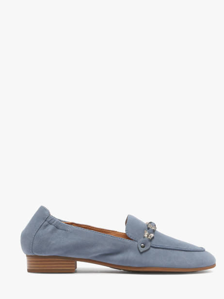 Moccasins Zanga In Leather Mam'zelle Blue women CSIRK28