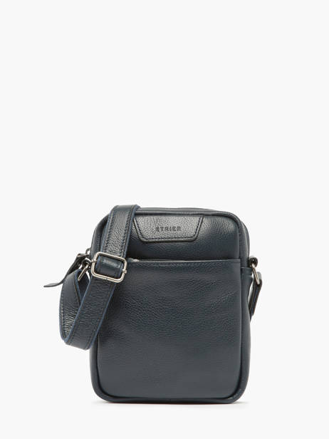 Leather Flandres Crossbody Bag Etrier Blue flandres EFLA729S