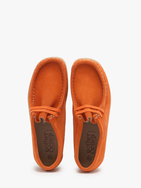 Chaussures Derbies En Cuir Another step Orange unisex 7010 vue secondaire 2