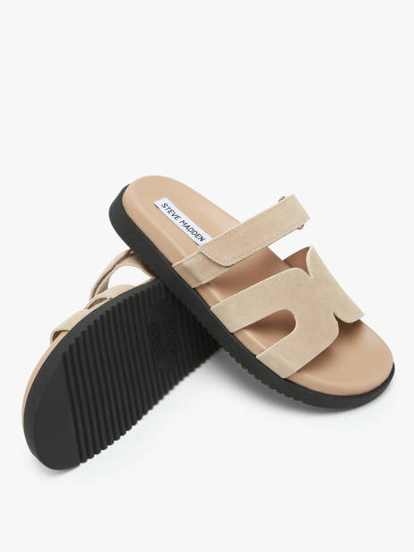 Mules Missile En Cuir Steve madden Beige accessoires 11003028 vue secondaire 1