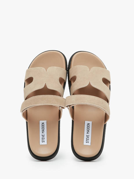 Mules Missile En Cuir Steve madden Beige accessoires 11003028 vue secondaire 2