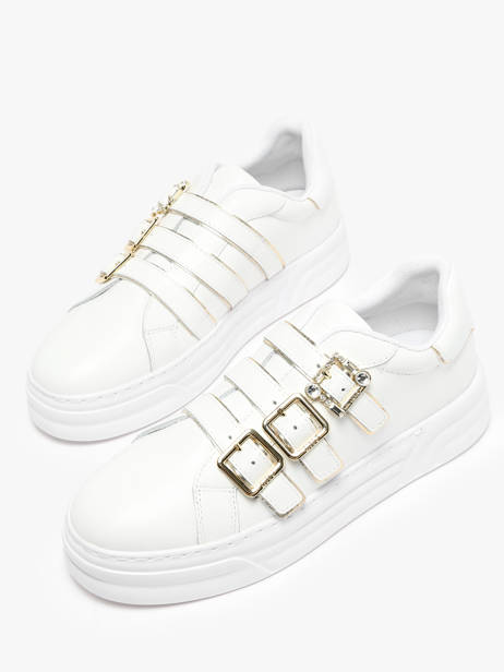 Sneakers En Cuir Liu jo Blanc women BA4019PX vue secondaire 2