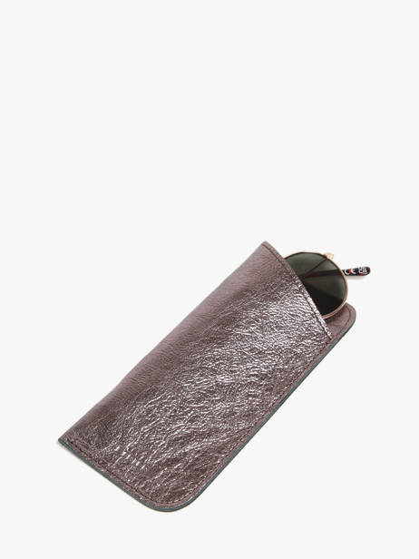 Étui Lunettes Etincelle Irisée Cuir Etrier Argent etincelle irisee EETI5001 vue secondaire 1