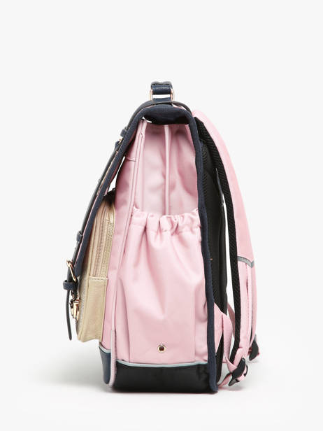 2-compartment Backpack Cameleon Pink vintage family boulanger SD39 other view 2