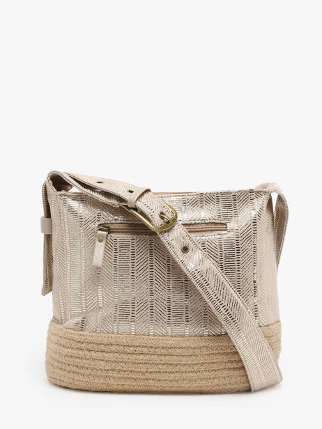 Sac Shopping Guimauve Le voyage en panier Beige guimauve PM750 vue secondaire 4