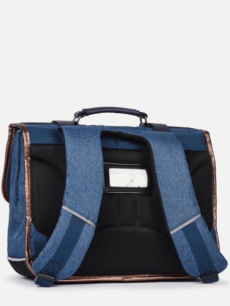 Cartable 2 Compartiments Cameleon Bleu vintage fantasy PBVGCA35 vue secondaire 5