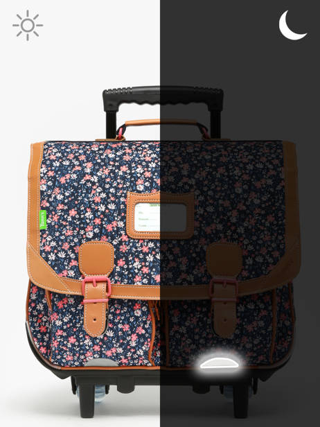 2-compartment Wheeled Satchel Tann's Multicolor les fantaisies f 43269 other view 6