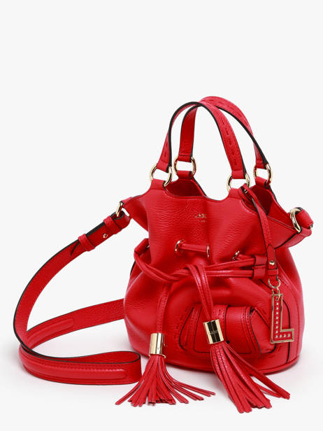 Sac Seau S Premier Flirt Cuir Lancel Rouge premier flirt A10109 vue secondaire 3