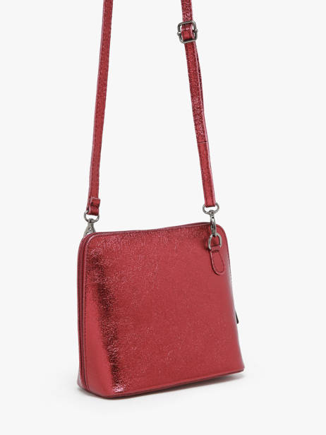 Sac Bandoulière Nine Cuir Milano Rouge nine NI23117N vue secondaire 2