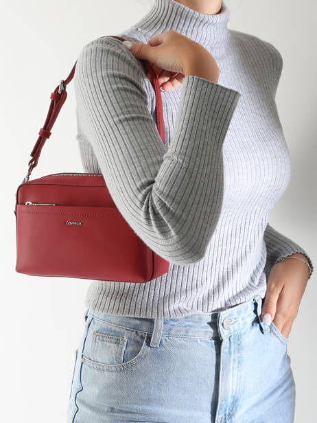 Sac Bandoulière Must Polyester Recyclé Calvin klein jeans Rouge must K612280 vue secondaire 1