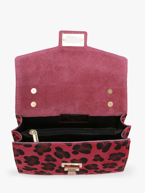 Shoulder Bag Velvet Leopardo Leather Milano Pink velvet leopardo VL21121 other view 3