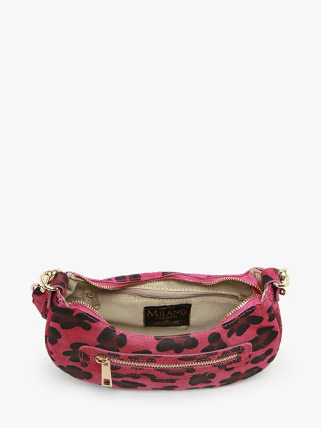 Shoulder Bag Velvet Leopardo Leather Milano Pink velvet leopardo VL24061 other view 3