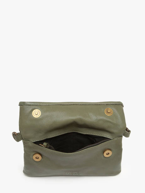 Shoulder Bag Cow Leather Basilic pepper Green cow BCOW75 other view 4