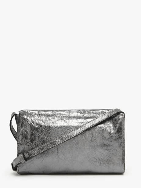 Shoulder Bag Leather Leather Biba Silver leather CMO3L other view 3