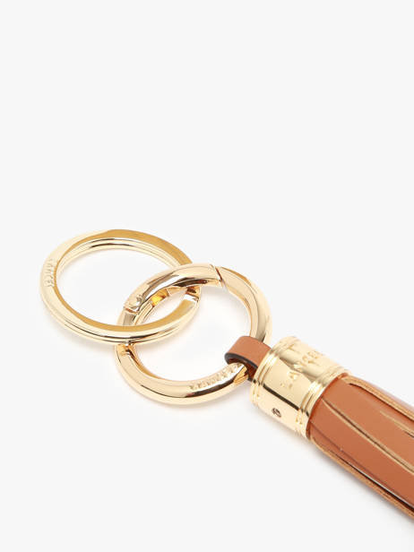 Keychain Leather Lancel Brown charms A13093 other view 1