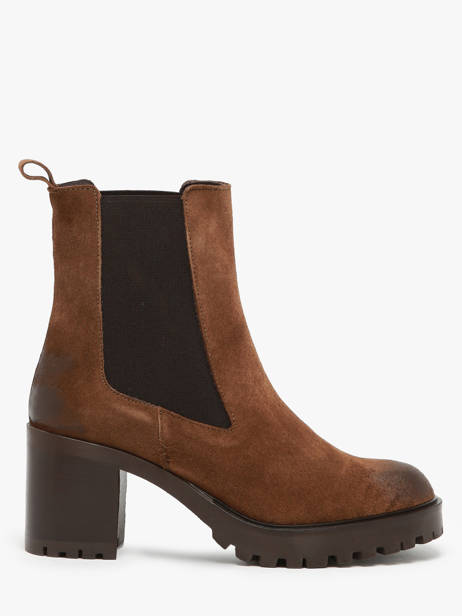 Heeled Boots In Leather We do Brown women CO99899