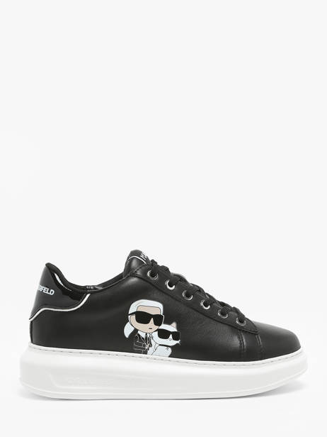 Sneakers Kapri Twin Nft In Leather Karl lagerfeld Black women KL62524T