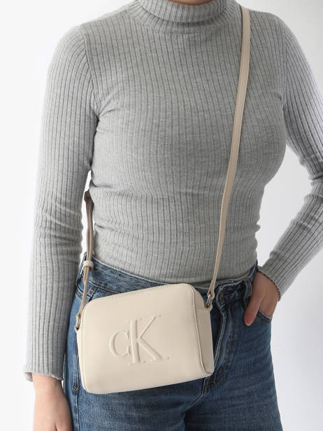 Shoulder Bag Sculpted Calvin klein jeans Beige sculpted K612726 other view 1