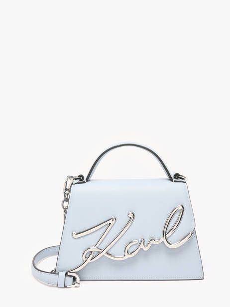 Shoulder Bag K Signature Leather Karl lagerfeld Blue k signature A1W30038