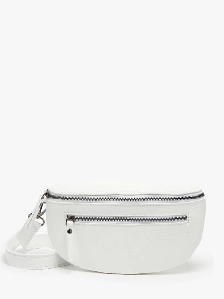 Leather Caviar Belt Bag Milano White caviar CA23111