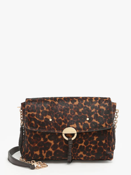 Leather Othilia Leopard Crossbody Bag Vanessa bruno Brown othilia 11V40815