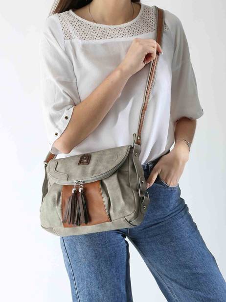 Shoulder Bag Basic Miniprix Gray basic DD116 other view 1