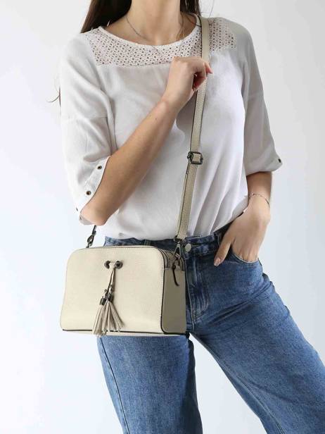 Leather Caviar Crossbody Bag Milano Beige caviar CA21101 other view 1