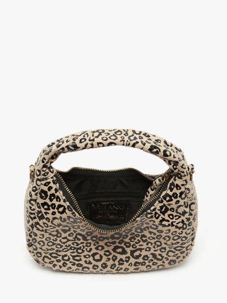 Sac Bandoulière Velvet Leopardo Cuir Milano Beige velvet leopardo VL24113 vue secondaire 3