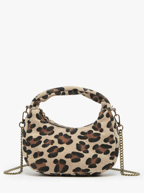 Crossbody Bag Velvet Leopardo Leather Milano Multicolor velvet leopardo VL24113