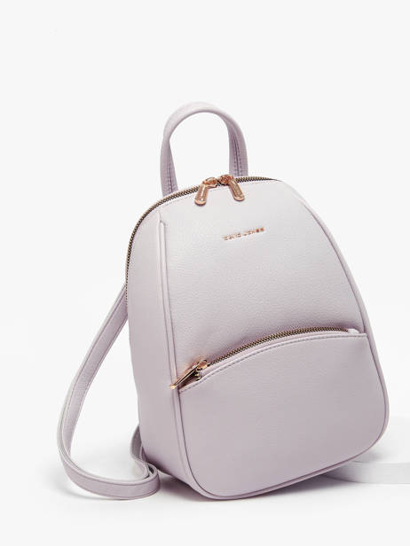 Backpack David jones Violet amsterdam CM7325 other view 2