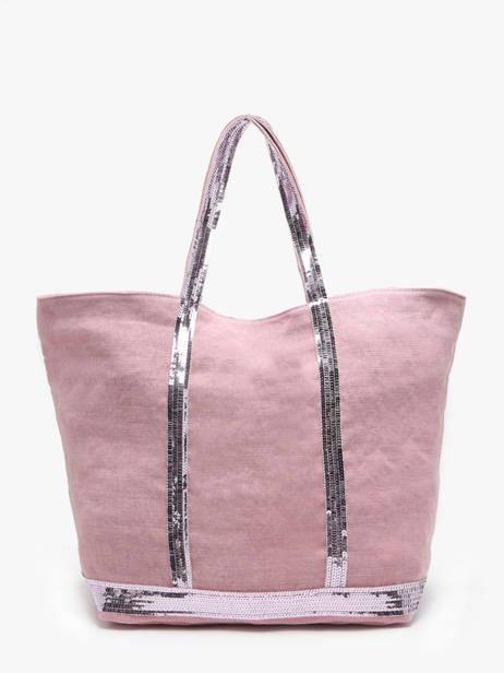 Large Le Cabas Tote Bag Linnen Sequins Vanessa bruno Pink cabas lin 31V40315