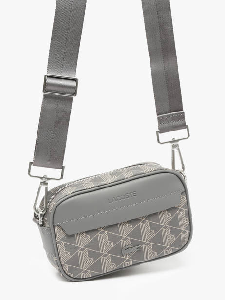 Men's Classic Crossbody Bag Lacoste Gray the blend NH3650LX other view 1