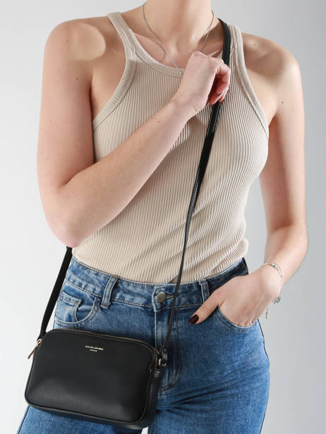 Sac Bandoulière Essentiel David jones Noir essentiel CM7335 vue secondaire 1