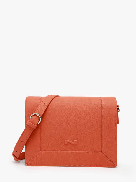 Leather Rotterdam Crossbody Bag Nathan baume Orange mondrian 3