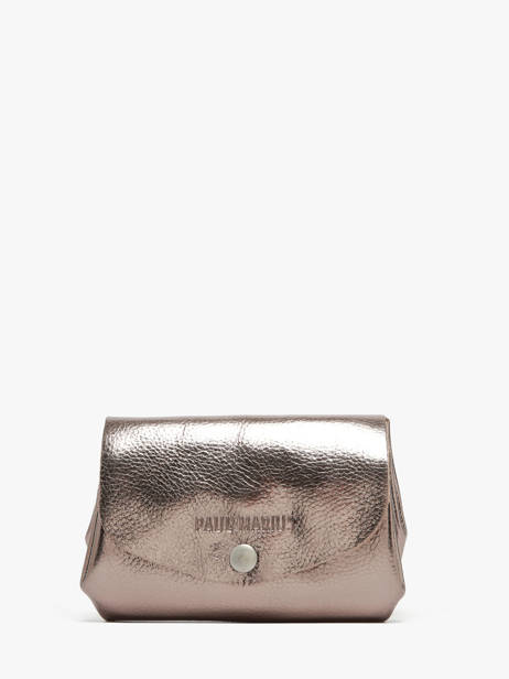 Porte-monnaie Le Gustave Cuir Paul marius Gris vintage GUSTAVEM