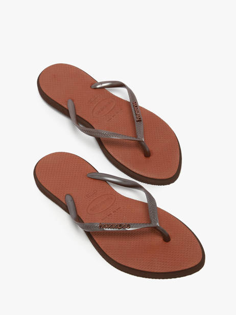 Tongs Havaianas Marron accessoires 4149584F vue secondaire 2