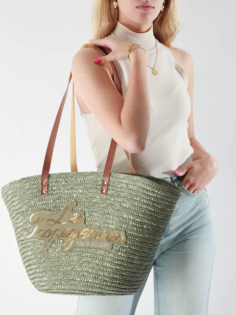 Sac Porté épaule Milos Paille Les tropeziennes Jaune milos TZ01 vue secondaire 1